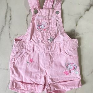 The Children’s Place Unicorn Overall Size 9-12 Month🦄
